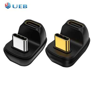 ตัวแปลง USB 2.0/4.0 40Gbps อะแดปเตอร์ข้อมูล USB รูปแท่งลิปสติก U ขนาดเล็ก USB C ตัวเมียเป็นสายเคเบิลตัวผู้