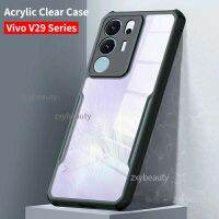 เคสสำหรับ VIVO โทรศัพท์ V29ปลอกแข็งอะคริลิคใส5G สุดหรู