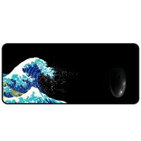 Pc Gaming Mousepad XXL for Laptop 900x400 Desk Mat Full Cover Table Carpet Computer Accessoire Japanese Great Wave Mausepad Soft