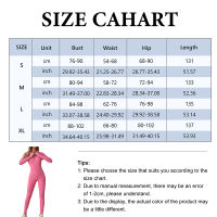 ชุดบอดี้สูทลำลองสำหรับซิปแขนยาวของผู้หญิง Cyprus ชุดเล่นโยคะฟิตเนสกางเกงผูกเอวหญิงสำหรับฝึกสีทึบTH