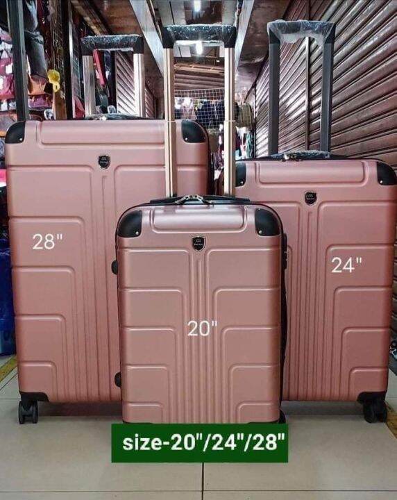 luggage hard case 20"24"28"inches high quality rubberized Lazada PH