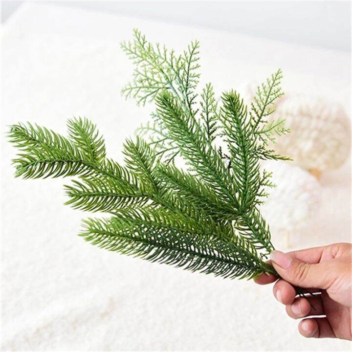 1pcs-pine-needle-artificial-fake-plant-artificial-flower-branch-for-christmas-tree-decoration-accessories-diy-bouquet-gift