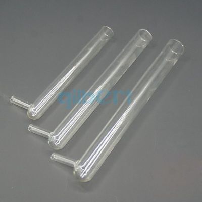 【CW】✹♣♙  5PCS 20x200mm Glass Test Filter Tube with Bottom Side Arm Lab Experiment