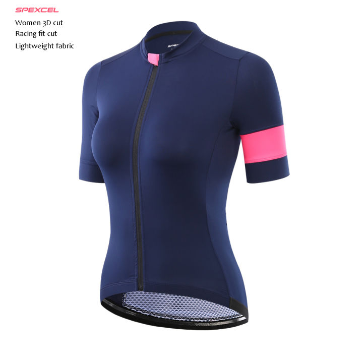 2017-spexcel-women-navy-print-best-quality-lightweight-short-sleeve-cycling-jersey-tight-fit-ropa-ciclismo-bicycle-top-for-girl