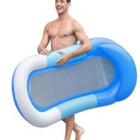 Water Lounger For Pool Inflatable Pool Water Raft With Head Pillow Multipurpose Summer Water Floats Adult Size For Pool Parties