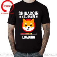 Men Shiba Inu Coin Token Shib Army Hodl Crypto T Shirt Shib Millionaire Loading Clothes O Neck Tee Shirt Summer T-Shirt