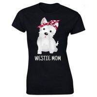 Westie Mom West Highland White Terrier Dog Lovers Gift T Shirts Graphic Cotton Streetwear Short Sleeve T-Shirt Clothing Large Size XS-4XL-5XL-6XL แฟชั่นแขนสั้นผ้าฝ้าย แม่คือทุกสิ่ง เสื้อยืดวันแม่ วันแม่ แม่คือทุกสิ่ง