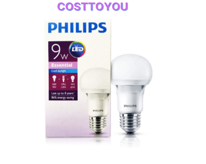 Philips Essential Led Bulb E27 9W | Lazada