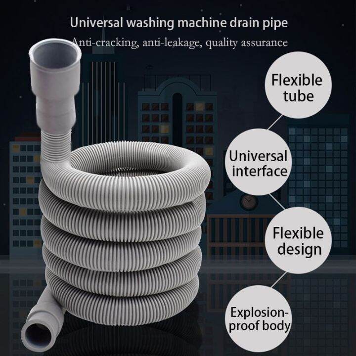 28m machine dishwasher drain hose extension washing pipe with bracket