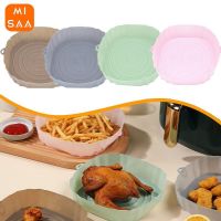 1PC Air Fryers Tray Silicone Airfryer Oven Baking Pan Reusable Fried Chicken Pizza Mat Without Oil Silicone Baking Dishes Pots Pans