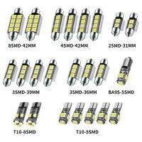 ชุดหลอดไฟขนาดเล็กไฟ Led รถยนต์สีขาว5050 T10 23ชิ้นโคมไฟโดมภายในโดมที่พักเท้าโคมไฟป้ายทะเบียนรถสำหรับ Bmw E53 E60 E90กอล์ฟ4 7