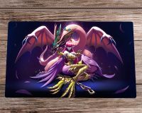 Yugioh Playmat Harpie Lady &amp; Pet Dragon TCG แผ่นรองเทรดดิ้งการ์ดเกม OCG Playmat แผ่นรองบนโต๊ะและกระเป๋าแผ่นรองเมาส์60X35cm