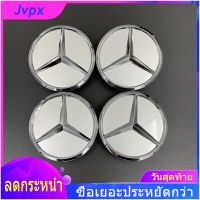 JC 4PCS 75มม.จัดแต่งทรงผม75มม.3Dสติกเกอร์สติ๊กเกอร์ติดล้อฝาครอบสำหรับsBenz W211 W203 W204 W124 W210 W220 W201