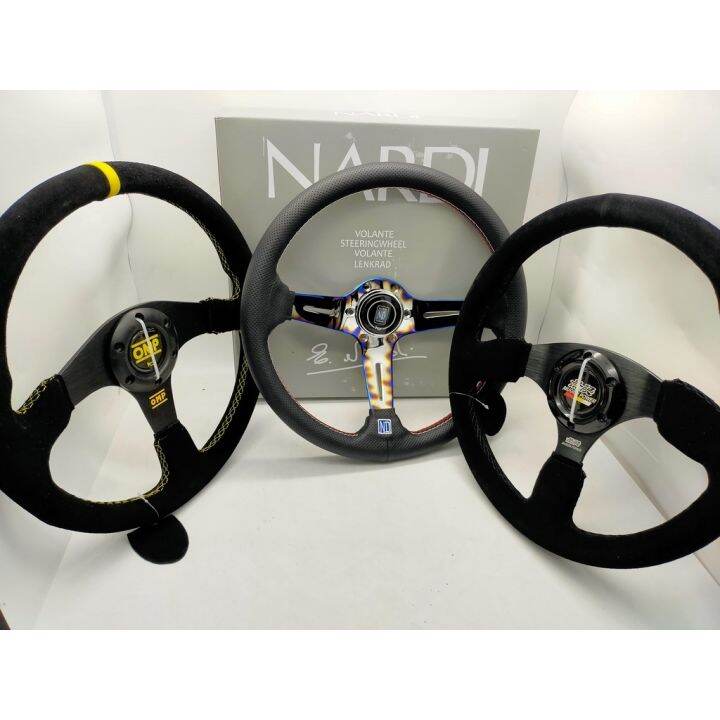 New NARDI 14 LEATHER / MUGEN BALDU /OMP SPORT STEERING WHEEL HONDA