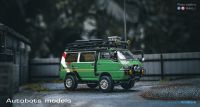 ** สั่งซื้อล่วงหน้า ** ออโต้บอทรุ่น1:64 Delica Star Wagon 4X4สีเขียวสีขาวรุ่นที่กำหนดเองรถโมเดล Diecast