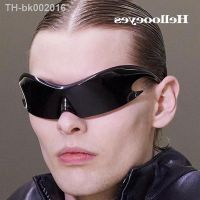 ❀❡ Luxury Brand Sport Punk Y2K Sunglasses Women Men 2023 Unique Goggle One Piece Sun Glasses For Male Silver Hip Hop Shades UV400