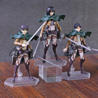 รูปการกระทำรุ่นของเล่นอะนิเมะโจมตีบนไททัน Eren Jaeger Mikasa Ackerman FIGMA ลูกเสือทหารการ์ตูน PV C figuirne