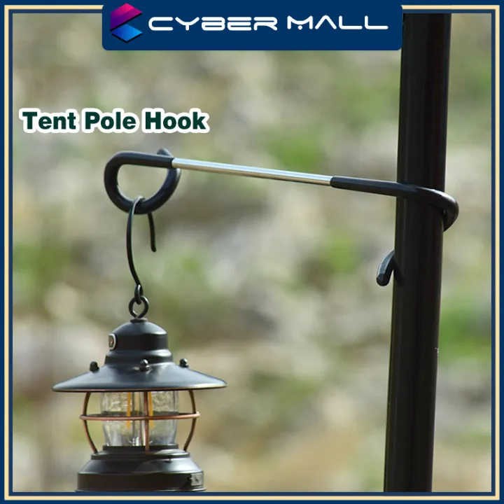 Tent Pole Post Lamp Holder Tent Pole Hook Camping Lantern Light Lamp