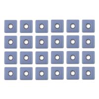 24Pcs Furniture Sliders 30mm Furniture Leg Protectors with Screws Square Chair Leg Protectors Furniture Glide Pads