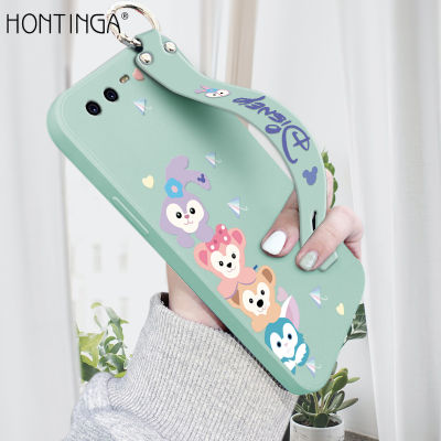 Hontinga เคสโทรศัพท์ Hontinga,เคสสำหรับ Huawei P20 Pro P20 P10 Plus + P10เคสลายการ์ตูนสี่เหลี่ยมน่ารักขอบซิลิโคนนิ่มทรงสี่เหลี่ยมเคสยางฝาปิดกล้องเคสป้องกันด้านหลังเคสใส่โทรศัพท์นิ่มสำหรับเด็กผู้หญิง