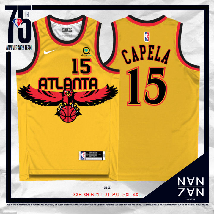 Clint Capela Atlanta Hawks Player-Worn Red Pants from the 2021-22 NBA Season