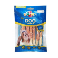 ขนมสุนัข Okiko Dog Treats ไก่พันกระดูกฉลาม 6 ชิ้น x 3 packs