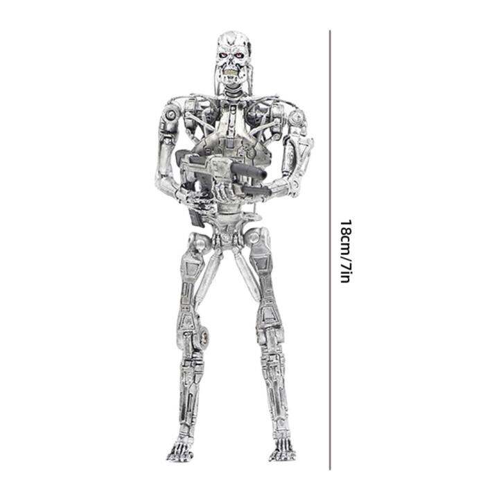 the-terminator-t-800-endoskeleton-7ข้อต่อเลื่อนได้ของเล่นโมเดลที่เป็นตุ๊กตาขยับแขนขาได้ของสะสมโมเดลพีวีซี