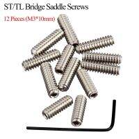 [COD] 12pcs 3mmx10mm standard ST/TL electric guitar bridge string screws hex wrench