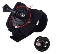 360 Degree Rotating Glove Style Wrist Strap Band Mount Hand Palm Belt Lanyard Holder with Screw for GoPro HERO6/5/4 Session 5/4/3+ /3 , Xiaomi Yi Action Sport Outdoor Camera