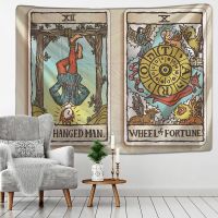 Tarot Divination Tapestry Wall Hanging Tapestries Mysterious Wall Tapestry Splicing Medieval Europe Wall cloth