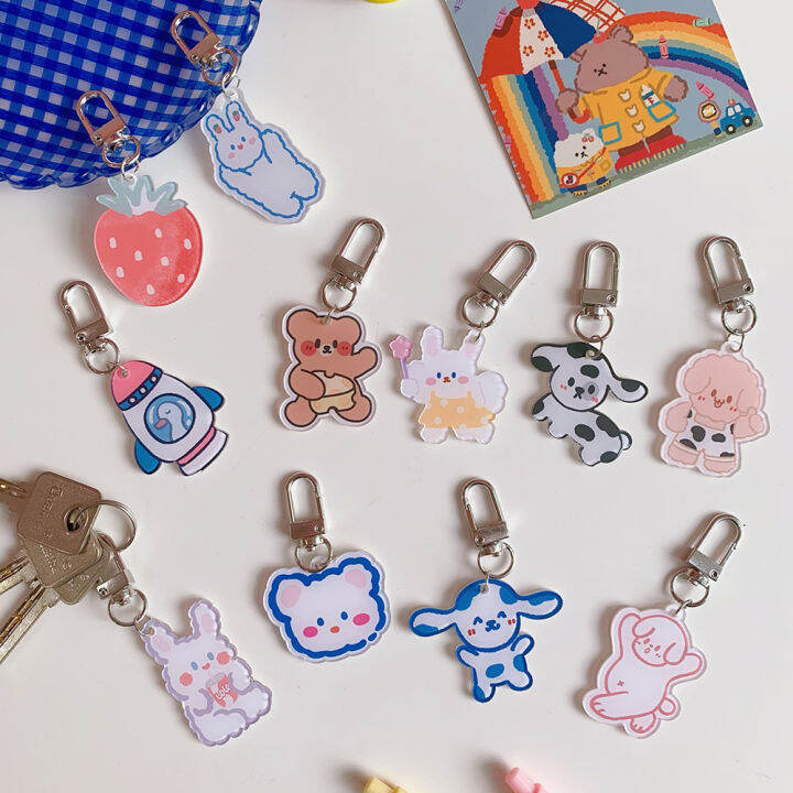 YoYo Keychain Heart Bear Girl Cartoon Bag Accessories Ins Korea Lazada PH