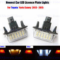 2 x LED จำนวนโคมไฟป้ายทะเบียน OBC ข้อผิดพลาดฟรี18 LED สำหรับ Toyota Yaris Camry