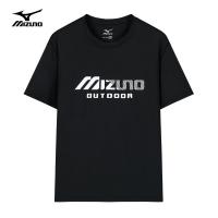 ♠Mizuno Mizuno เสื้อผ้าผู้ชาย,เสื้อยืดสั้นแขนสั้นแห้งเร็วระบายอากาศได้ดีใส่ในฤดูร้อน