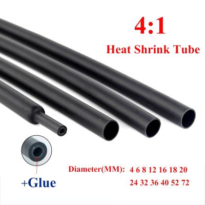 4mm-32mm 4:1 Heat Shrink Tube with Glue Tubing Adhesive Lined Dual Wall Heatshrink Shrinkable Shrink Wrap Wire Cable Sleeve kit