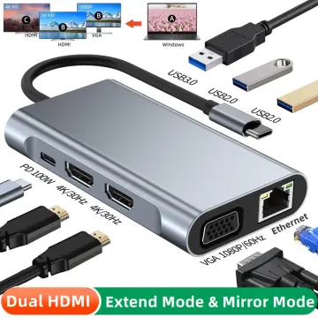 4 IN 1 USB C to Dual HDMI MST Hub Adapter 4K 60Hz - CABLETIME