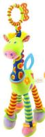 little-kid Happy Monkey Plush Infant Baby Development Soft Giraffe Animal Handbells Rattles Handle Toys Hot Selling WIth Teether Baby Toy 37cm