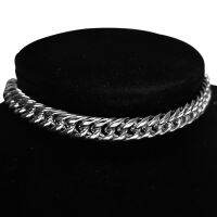 【CW】✚㍿◈  Mens Thick Cuban Choker Necklaces Male Color Rapper Neck Chains for Men Hip Hop Jewelry