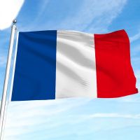Gratis Ongkir ธงฝรั่งเศสแบบแขวน90X150cm ธงประจำชาติฝรั่งเศสสีฟ้าสีขาวสีแดงสีแดงแบนเนอร์โพลีเอสเตอร์สำหรับตกแต่ง