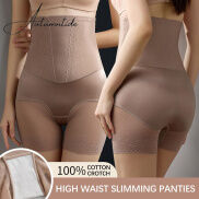 Autumntide 3 in 1 Women High Waist Lace Panties Tummy Control Underwear