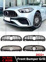 Replacement Modified Front Inlet Bumper Grille Racing Grill Facelift Upper For Mercedes Benz C class W206 2022+ C200 C220 C300