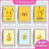 Pikachu 5d การ์ตูนสำหรับเด็ก,ภาพวาดเพชรปักครอสติชติดเพชรเม็ดเล็กเรียบง่ายติดเพชรเต็มห้องนอน