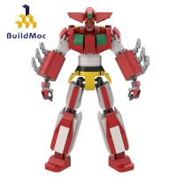 Buildmoc โมเดลการ์ตูน Getter Figur Robot 483ชิ้นอิฐ MOC ชุดบล็อกตัวต่อของเล่นสำหรับเด็ก DIY หุ่นยนต์ของเล่นเด็กของขวัญ