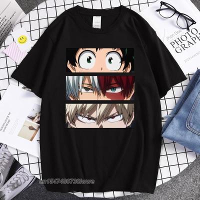 Anime My Hero Academia Eyes Print Male T Shirt Oversized Breathable T Shirts Oversized Casual Top Soft Soft Man Tshirt