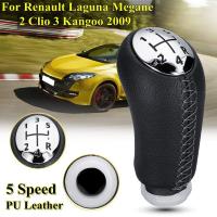 ด้ามหัวลูกบิดจับคันเกียร์เกียร์หนังหัวเกียร์5ความเร็วรถสำหรับ RENAULT Laguna Megane 2 Clio 3 2003-2009 Kangoo