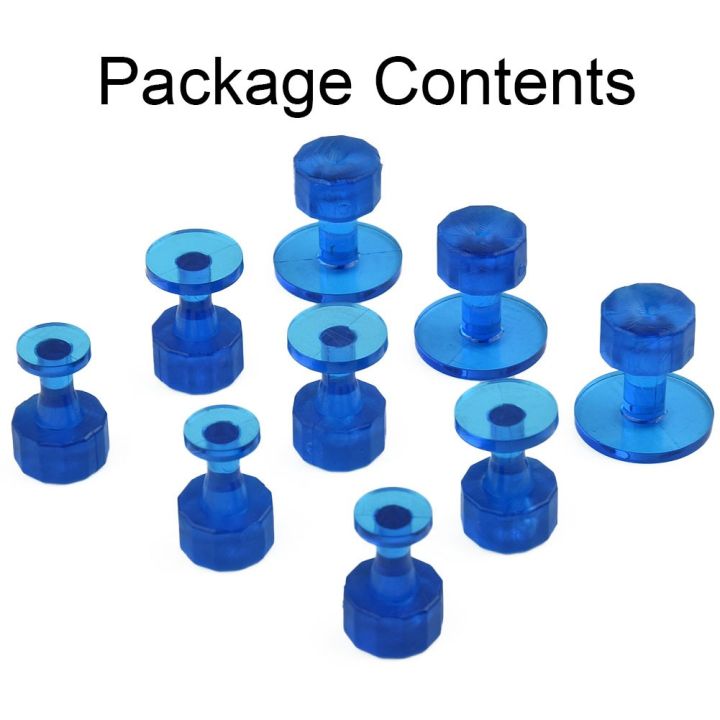 Car Hail Dent Removal Tabs Set of 9 Nylon Tabs for Quick And Easy