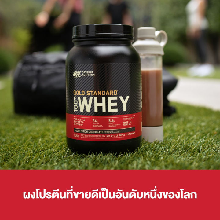 welstore-optimum-nutrition-gold-standard-whey-protein-1-lbs-เวย์โปรตีน-เพิ่มกล้ามเนื้อ-ฟื้นฟูกล้ามเนื้อ-รสช๊อกโกเเลต