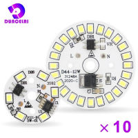 10ชิ้นล็อต LED ชิป3วัตต์5วัตต์7วัตต์9วัตต์12วัตต์90ลูเมน w 2835SMD รอบลูกปัดแสงสำหรับหลอดไฟ a. C 220V-240V หลอดไฟชิปโคมไฟ