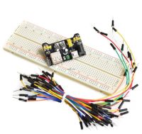 3.3V/5V MB102 Breadboard power module MB 102 830 points Solderless Prototype Bread board kit 65PCS Flexible jumper wires