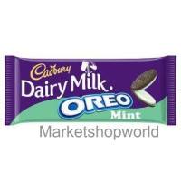 แคดเบอรีนมสดโอรีโอ 120 กรัม/Cadbury Dairy Milk Oreo Mint 120g พร้อมส่ง