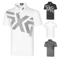 J.LINDEBERG Titleist PXG1 FootJoy PING1 Callaway1✈ เสื้อผ้ากอล์ฟผู้ชายแขนสั้นเสื้อยืดสบายๆกีฬากลางแจ้งโปโลเสื้อระบายอากาศแห้งเร็วเสื้อกอล์ฟผู้ชาย